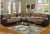 sofás reclinável sala grande