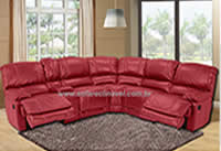 sofás reclinável vermelho